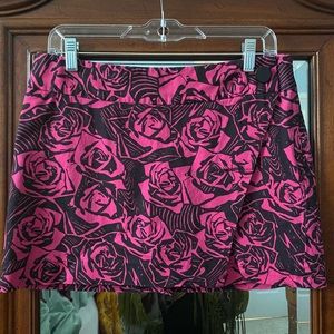 Express Design Studio Magenta Rose Mini Skirt